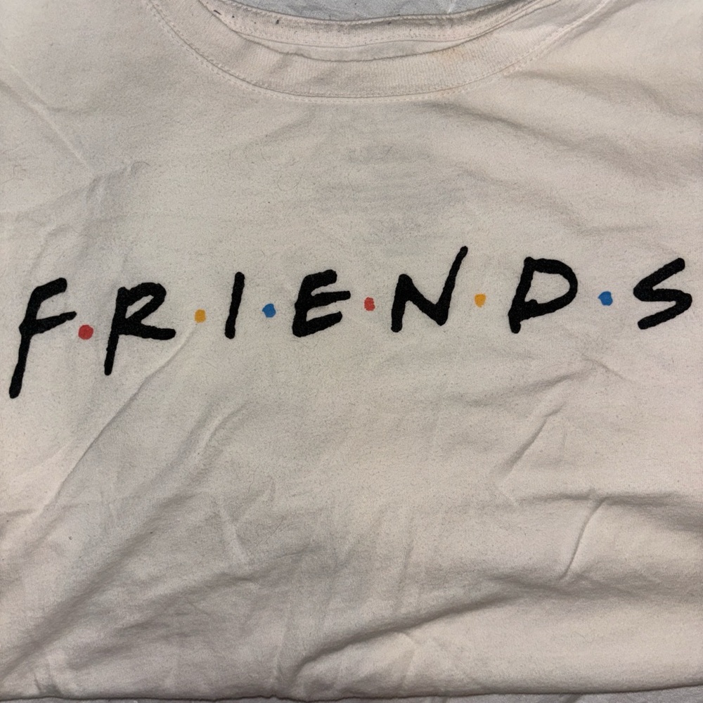 Tillys Friends White Crop Top